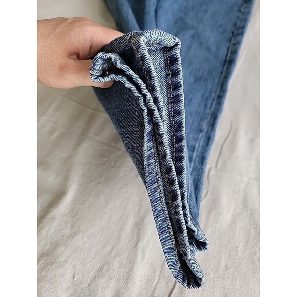 Levis 501 Jeans Mens 34x29 Button Fly Straight Blue Mid Rise Cotton Medium Blue - Picture 5 of 13